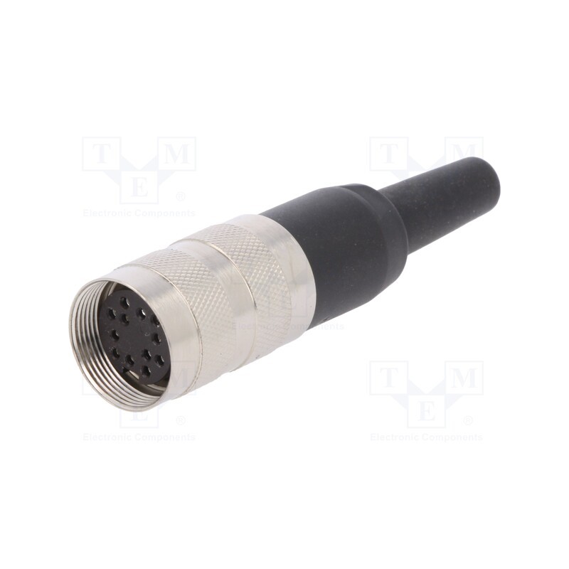1 pcs x AMPHENOL - T3636001U - Connector: M16, plug, female, soldering, for cable, PIN: 12, 3A, 150V