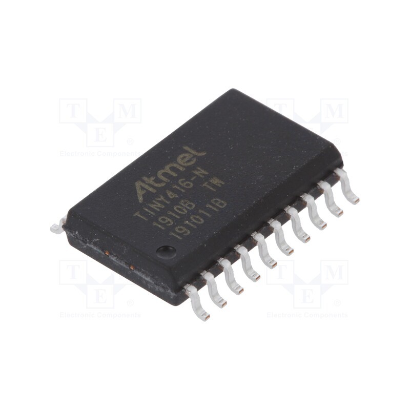1 pcs x MICROCHIP TECHNOLOGY - ATTINY416-SN - IC: AVR microcontroller, SO20, Ext.inter: 18, Cmp: 1, ATTINY, 1.27mm