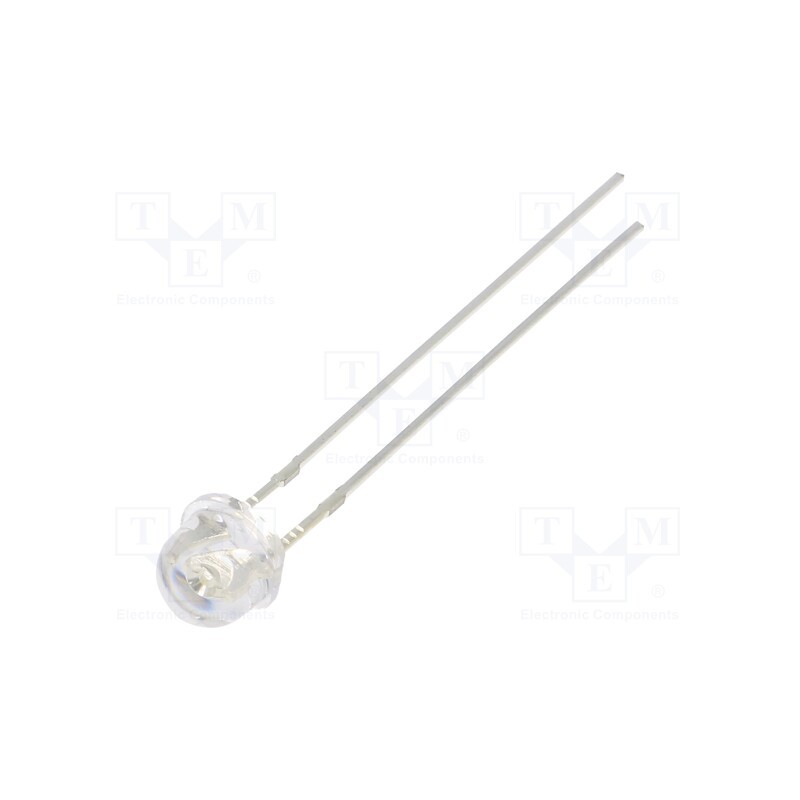 1 pcs x OPTOSUPPLY - OSG3DA5PE1A - LED, 4.8mm, bluish green, 1560÷2180mcd, 140°, Front: convex