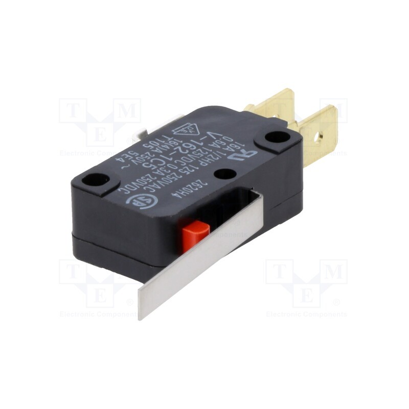 1 pcs x OMRON OCB - V1621C5R - Microswitch SNAP ACTION, 16A/250VAC, 0.3A/250VDC, with lever