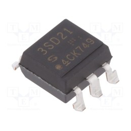1 pcs x SHARP - PC3SD21YXPCH - Optotriac, 5kV, zero voltage crossing driver, Gull wing 6, Ch: 1
