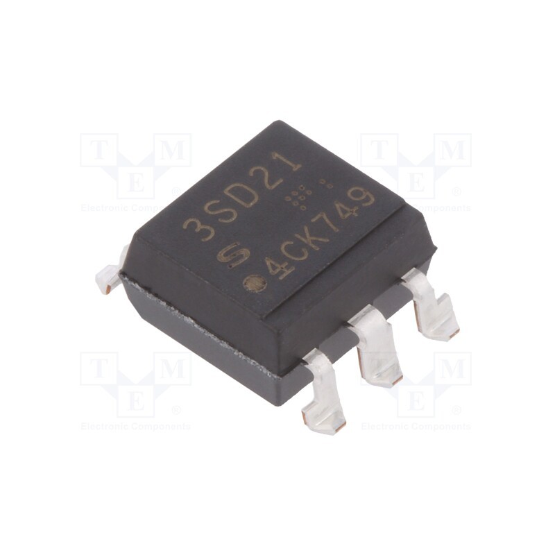 1 pcs x SHARP - PC3SD21YXPCH - Optotriac, 5kV, zero voltage crossing driver, Gull wing 6, Ch: 1