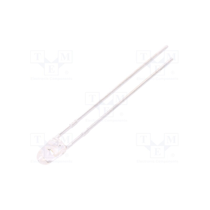 1 pcs x KINGBRIGHT ELECTRONIC - L-7104ZGC-G - LED, 3mm, green, 8000÷14000mcd, 30°, Front: convex, 3.2÷4V