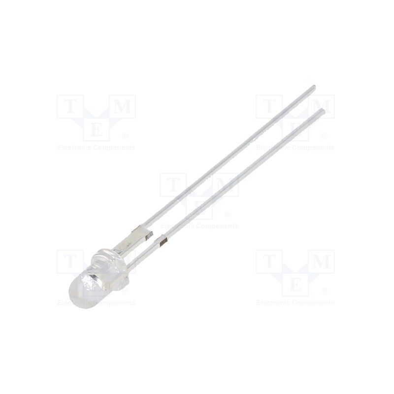 1 pcs x OPTOSUPPLY - OSR7CA3131P - LED, 3mm, red, 14400÷18000mcd, 30°, Front: convex, 2.3÷2.6V