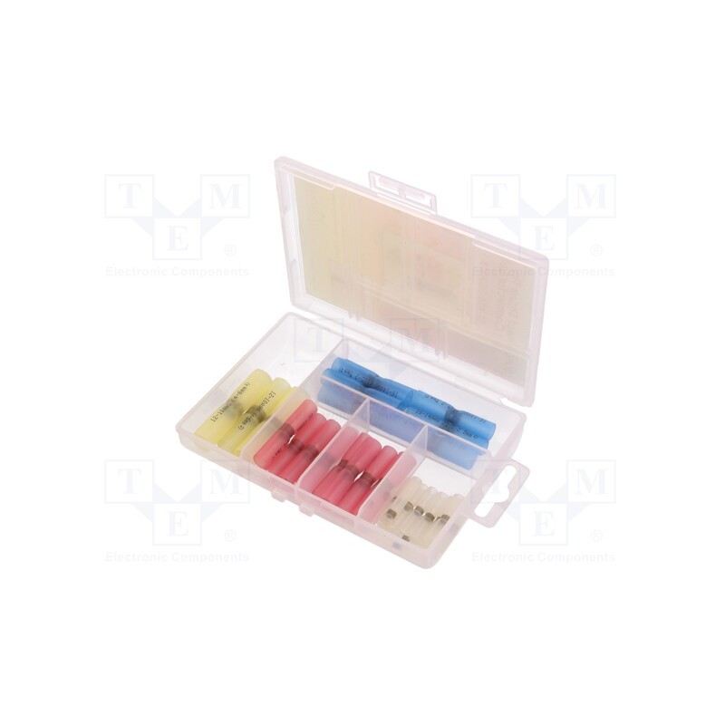 1 set x NINIGI - ST-ASS-30-HST3-1 - Kit: self-soldering sleeve wire splices, insulated, 30pcs.