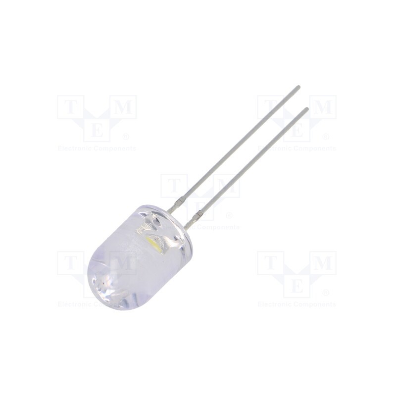 1 pcs x OPTOSUPPLY - OSM5DK8B31B - LED, 8mm, white warm, 14400÷18000mcd, 30°, Front: convex, 2.8÷3.6V