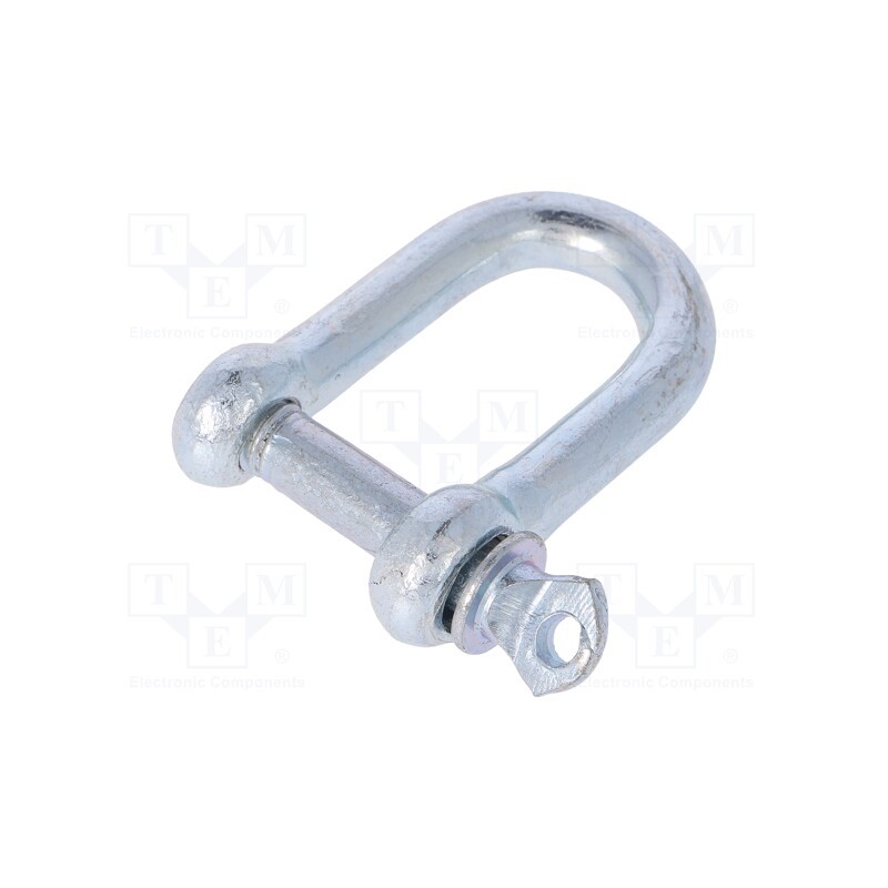 10 pcs x DROMET - SK.8 - Dee shackle, steel, for rope, zinc, 8mm