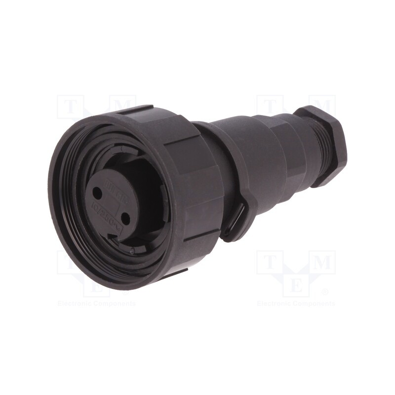 1 pcs x BULGIN - PX0736/S - Connector: circular, plug, female, PIN: 2, Standard Buccaneer®