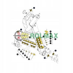 Cone conveyor sprocket fi 35 z9 new holland