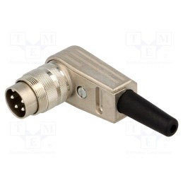 1 pcs x AMPHENOL - T3300005U - Connector: M16, plug, male, soldering, for cable, PIN: 4, 5A, 300V
