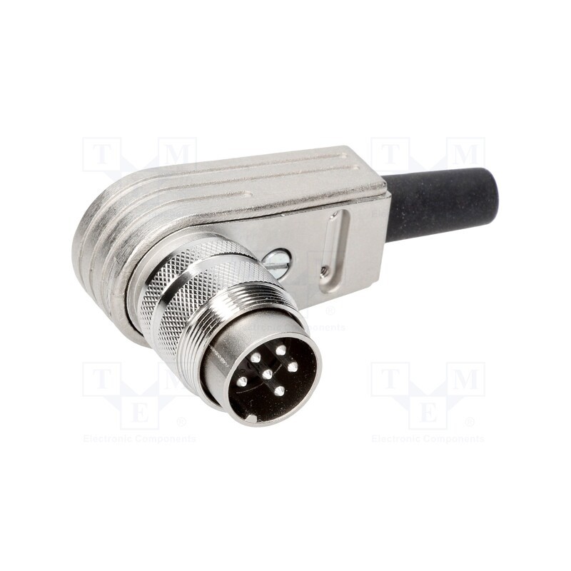1 pcs x AMPHENOL - T3400005U - Connector: M16, plug, male, soldering, for cable, PIN: 6, 5A, 300V