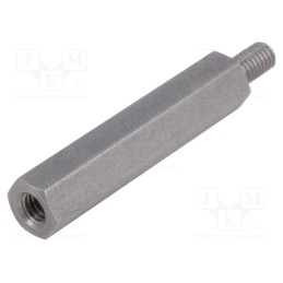 10 pcs x DREMEC - 246X35 - Screwed spacer sleeve, 35mm, Int.thread: M4, Ext.thread: M4