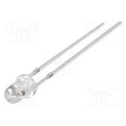 1 pcs x OPTOSUPPLY - OSO5PA3131A - LED, 3mm, amber, 7000÷8000mcd, 30°, Front: convex, 1.8÷2.6V