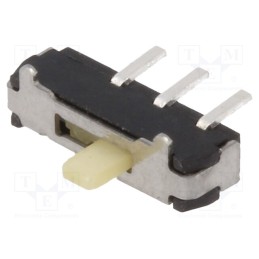 1 pcs x KNITTER-SWITCH - MMS 124 - Switch: slide, Pos: 2, SPDT, 0.5A/4VDC, ON-ON, PCB, Leads: flat pin