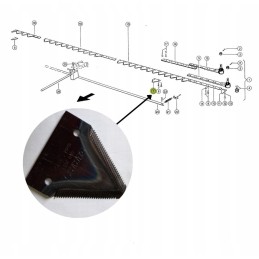 Claas scythe blade 0006112031