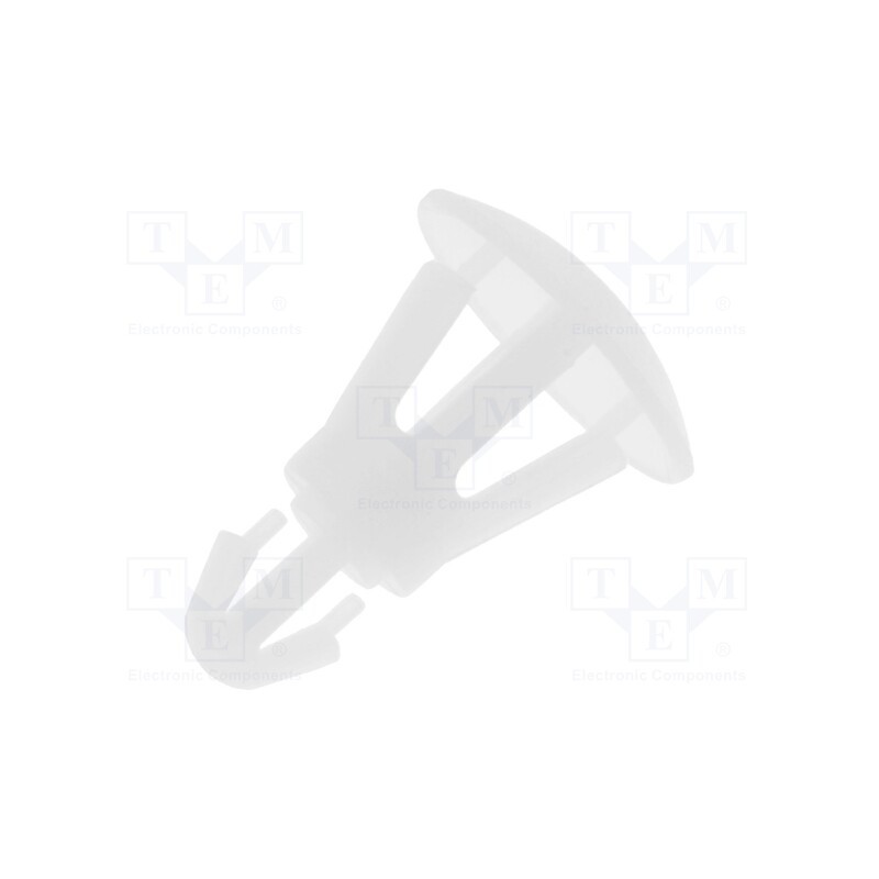 10 pcs x FIX&FASTEN - FIX-RCG-6.35 - Assembly stud, polyamide, L: 6.35mm, snap fastener, natural