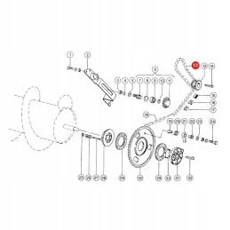 Drum drive chain Claas 650191 2 units