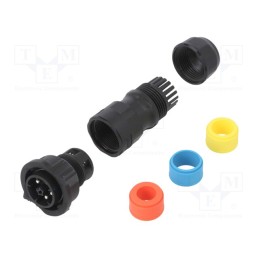 1 pcs x AMPHENOL LTW - DC-05BFMB-QL8APP - Connector: circular, male, plug, screw terminal, PIN: 5, X-Lok, IP68