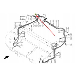 772036 1 radial distributor hydraulic pipe