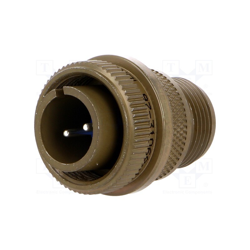 1 pcs x AMPHENOL - 97-3106A-14S-9P - Connector: circular, size 14S, 97, aluminium alloy, olive, plug