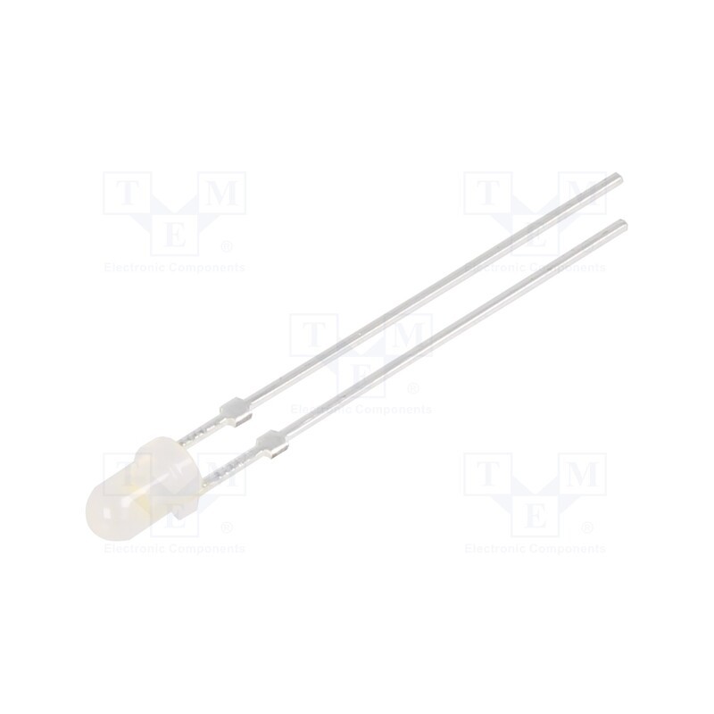 1 pcs x OPTOSUPPLY - OSM5DK3142C - LED, 3mm, white warm, 1560÷2180mcd, 40°, Front: convex, 2.9÷3.4V