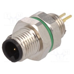 1 pcs x BULGIN - PXMBNI05FPM03APC - Connector: M5, socket, male, THT, PIN: 3, IP67, 60V, 1A
