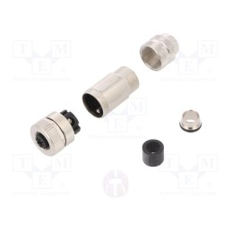 1 pcs x WEIDMu00dcLLER - 1892130000 SAIBM-4/8S-M12-4P D-COD - Plug, M12, PIN: 4, female, D code-Ethernet, for cable, straight