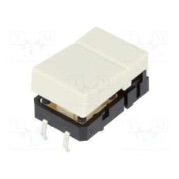 1 pcs x OMRON OCB - B3J-1000 - Switch: keypad, Pos: 2, SPST-NO, 0.05A/24VDC, ivory, none, THT, 1.27N