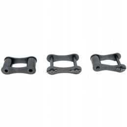 Chain link for laverd grain feeder, straight d