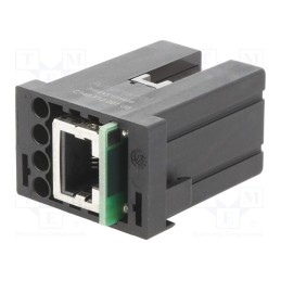 1 pcs x AMPHENOL - C146F12001G8 - Connector: HDC, module, female, C146,heavy|mate M, PIN: 4, 4+RJ45