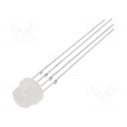 1 pcs x OPTOSUPPLY - OSTAPA56A2A - LED, 4.8mm, RGB, 100°, Front: convex, 1.8÷2.6/2.9÷3.6V, -30÷85°C