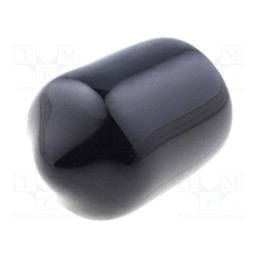 10 pcs x FIX&FASTEN - FIX-VCP08010-BK - Cap, Body: black, Øint: 8mm, Mat: PVC Soft, L: 10mm, Wall thick: 1mm