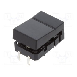1 pcs x OMRON OCB - B3J1100 - Switch: keypad, Pos: 2, SPST-NO, 0.05A/24VDC, black, none, THT, 1.27N