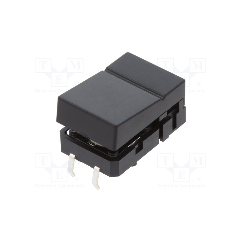 1 pcs x OMRON OCB - B3J1100 - Switch: keypad, Pos: 2, SPST-NO, 0.05A/24VDC, black, none, THT, 1.27N