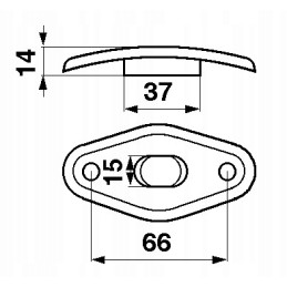 Plastic finger slide massey ferguson 264067m1