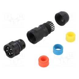 1 pcs x AMPHENOL LTW - DC-05BMMB-QL8APP - Connector: circular, male, plug, screw terminal, PIN: 5, X-Lok, IP68