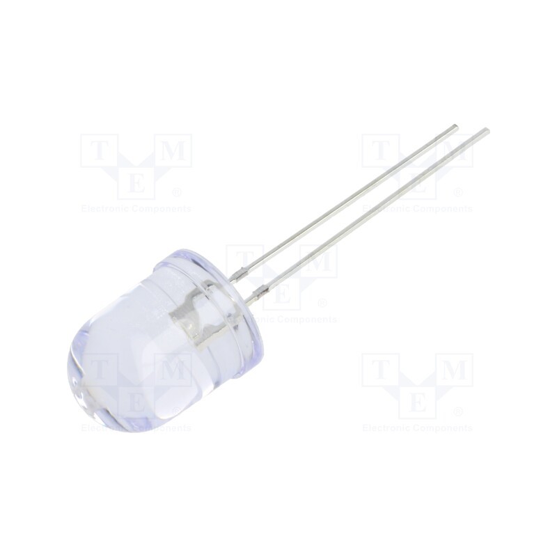 1 pcs x OPTOSUPPLY - OSMMD2A131A - LED, 10mm, white warm, 7000÷8400mcd, 30°, Front: convex, 2.9÷3.4V