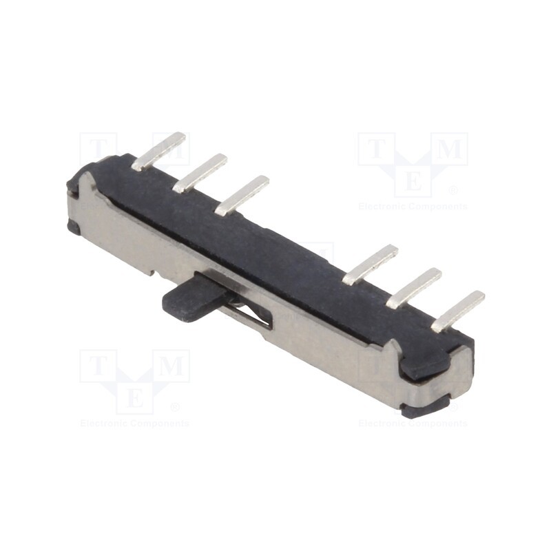 1 pcs x KNITTER-SWITCH - MMS 224 - Switch: slide, Pos: 2, SPDT, 0.5A/6VDC, ON-ON, PCB, Leads: flat pin