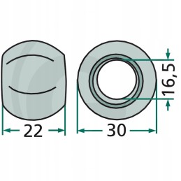 Guide ball for New Holland 1505