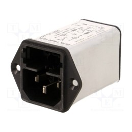 1 pcs x SCHURTER - 4301.5005 - Connector: AC supply, socket, male, 10A, 250VAC, IEC 60320, C14 (E)