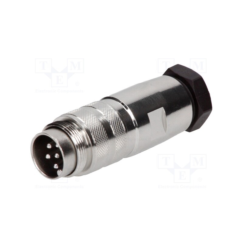 1 pcs x AMPHENOL - C09131H0061012U - Connector: M16, plug, male, soldering, for cable, PIN: 6, 5A, 300V