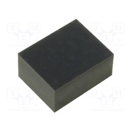 10 pcs x FIX&FASTEN - FIX-SF-100850 - Self-adhesive foot, H: 5mm, black, rubber, W: 10mm, L: 8mm