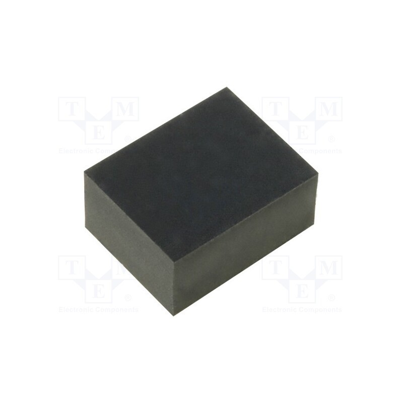 10 pcs x FIX&FASTEN - FIX-SF-100850 - Self-adhesive foot, H: 5mm, black, rubber, W: 10mm, L: 8mm