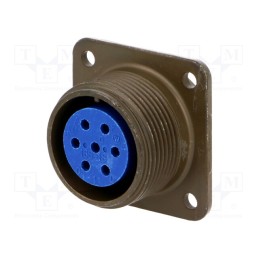 1 pcs x AMPHENOL - 97-3102A-16S-1S - Connector: circular, size 16S, 97, aluminium alloy, olive, socket