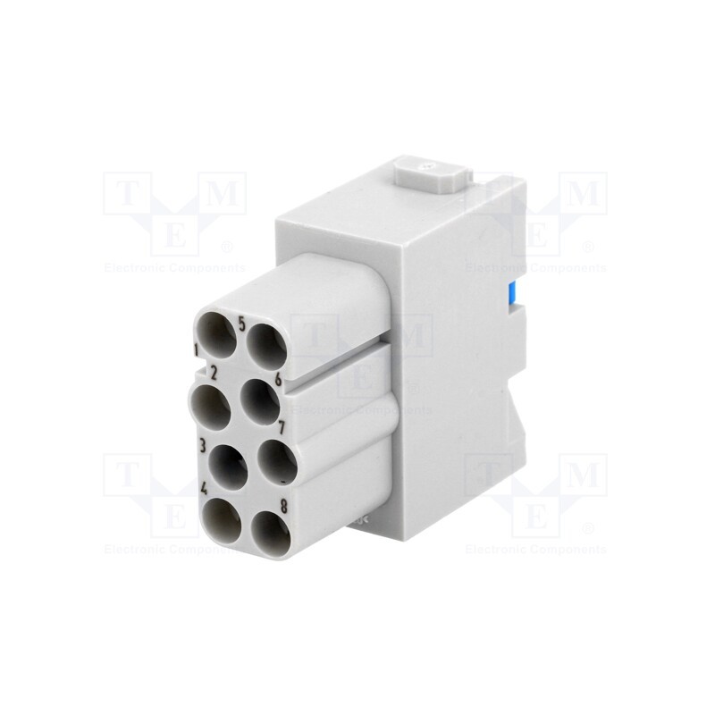 1 pcs x HARTING - 9140082733 - Connector: HDC, module, female, Han-Modular®, PIN: 8, 16A, 400V