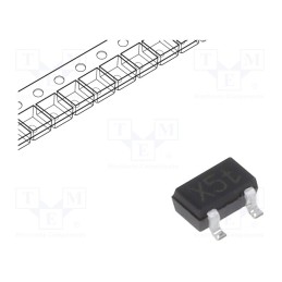5 pcs x NEXPERIA - BAS21SW,115 - Diode: switching, SMD, 250V, 225mA, 50ns, SOT323, Ufmax: 1.25V, 0.2W