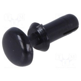 10 pcs x DREMEC - 8G401V20012 - Rivet, polyamide, L.rivet: 4.8mm, Panel cutout diam: 2.1mm, black