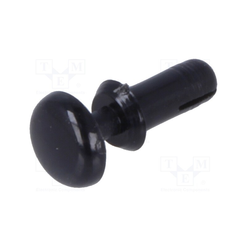 10 pcs x DREMEC - 8G401V20012 - Rivet, polyamide, L.rivet: 4.8mm, Panel cutout diam: 2.1mm, black