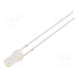 1 pcs x OPTOSUPPLY - OSW5DK3NA1A - LED, 3mm, white cold, 1120÷1560mcd, 100°, Front: flat, 2.7÷3.4V
