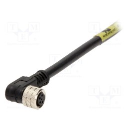 1 pcs x MOLEX - 120027-0153 - Connector: M8, female, PIN: 4, angled 90°, with lead, plug, 3A, IP67